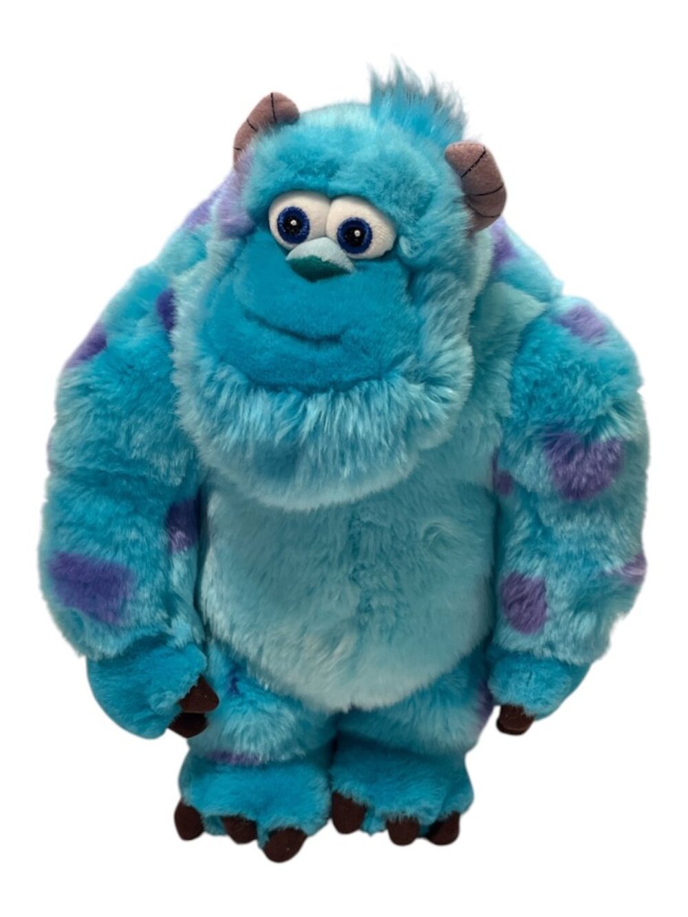 DISNEY PIXAR Monsters Inc Sulley Plush Toy 15" Embroidered Face Sully Sullivan